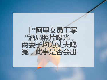 “阿里女员工案”酒局照片曝光,两妻子均为丈夫鸣冤,此事是否会出现反转?