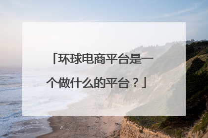 环球电商平台是一个做什么的平台?
