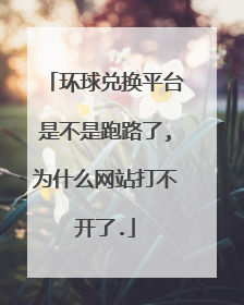 环球兑换平台是不是跑路了,为什么网站打不开了.