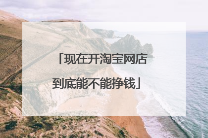现在开淘宝网店到底能不能挣钱