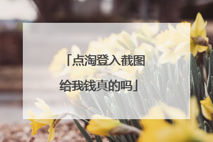 点淘登入截图给我钱真的吗