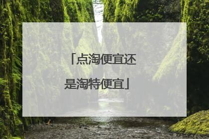 点淘便宜还是淘特便宜