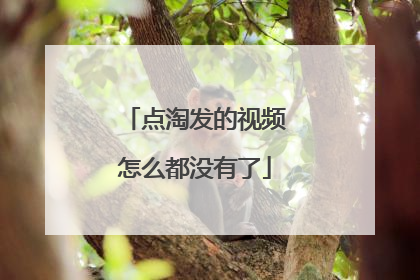 点淘发的视频怎么都没有了