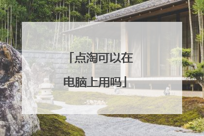 点淘可以在电脑上用吗
