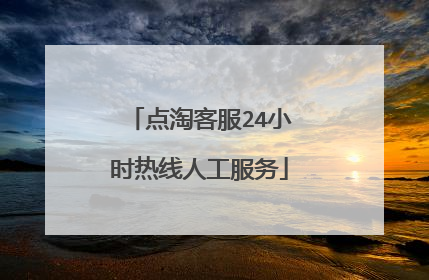 点淘客服24小时热线人工服务