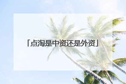 点淘是中资还是外资