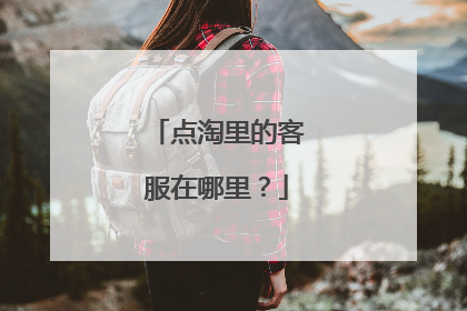 点淘里的客服在哪里?