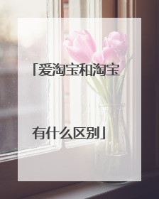 爱淘宝和淘宝有什么区别