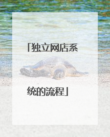 独立网店系统的流程