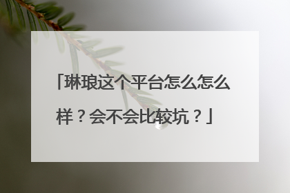 琳琅这个平台怎么怎么样?会不会比较坑?