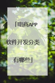 电商APP软件开发分类有哪些