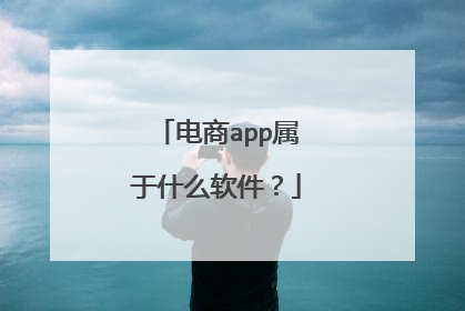 电商app属于什么软件?
