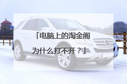 电脑上的淘金阁为什么打不开?