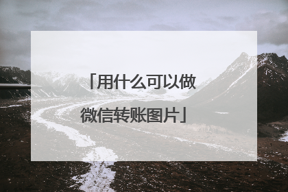 用什么可以做微信转账图片