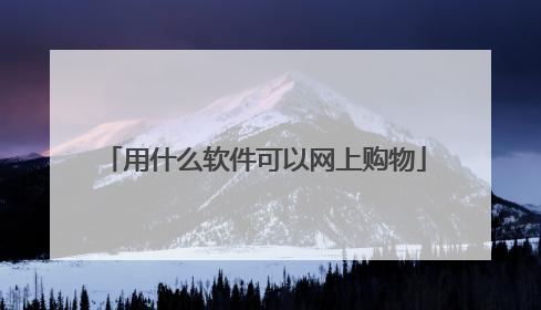 用什么软件可以网上购物