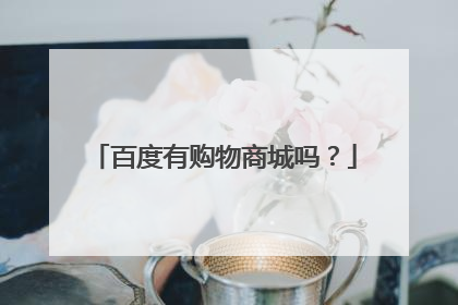 百度有购物商城吗？