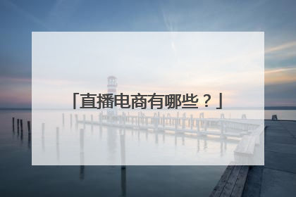 直播电商有哪些?