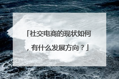社交电商的现状如何，有什么发展方向？