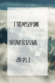 笔吧评测室淘宝店铺改名