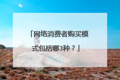 网络消费者购买模式包括哪3种？