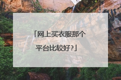 网上买衣服那个平台比较好?
