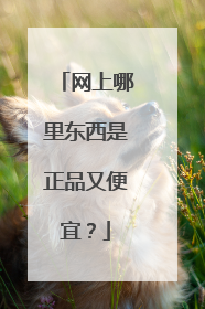 网上哪里东西是正品又便宜？