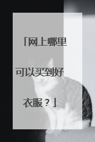 网上哪里可以买到好衣服?