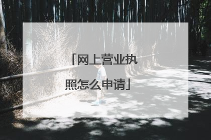网上营业执照怎么申请