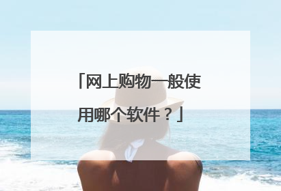 网上购物一般使用哪个软件?