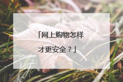 网上购物怎样才更安全?