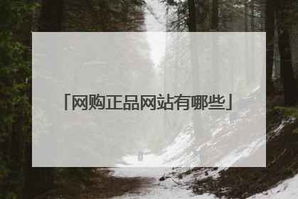 网购正品网站有哪些