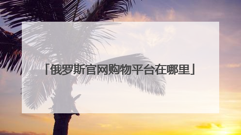 俄罗斯官网购物平台在哪里