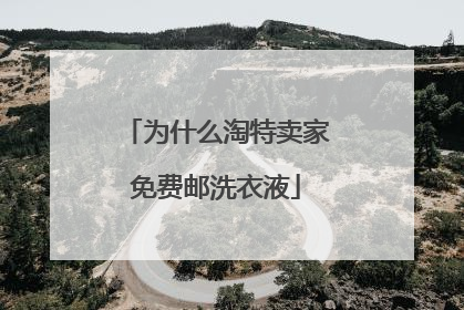 为什么淘特卖家免费邮洗衣液