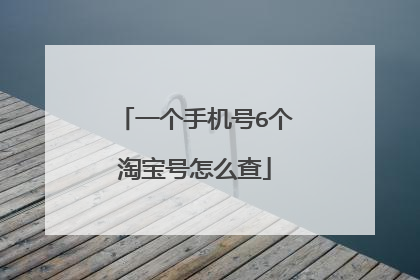 一个手机号6个淘宝号怎么查