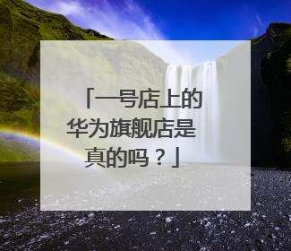 一号店上的华为旗舰店是真的吗？