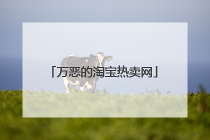 万恶的淘宝热卖网
