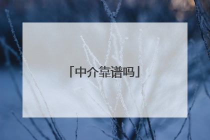 中介靠谱吗