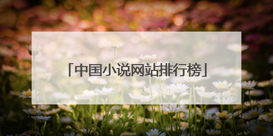 中国小说网站排行榜