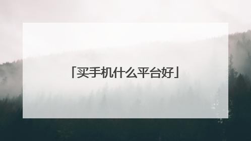 买手机什么平台好