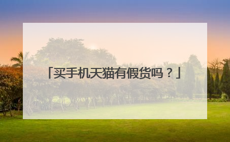 买手机天猫有假货吗?