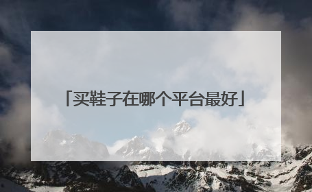 买鞋子在哪个平台最好
