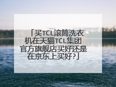 买TCL滚筒洗衣机在天猫TCL集团官方旗舰店买好还是在京东上买好?