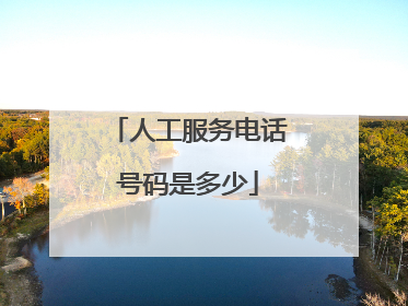 人工服务电话号码是多少