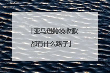 亚马逊跨境收款都有什么路子
