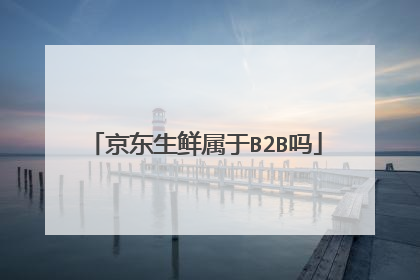 京东生鲜属于B2B吗