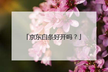 京东白条好开吗?