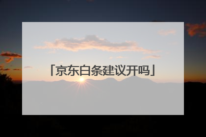 京东白条建议开吗