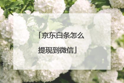 京东白条怎么提现到微信
