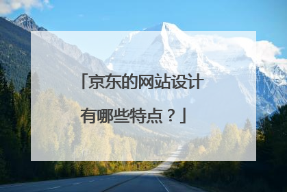 京东的网站设计有哪些特点?