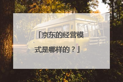 京东的经营模式是哪样的？